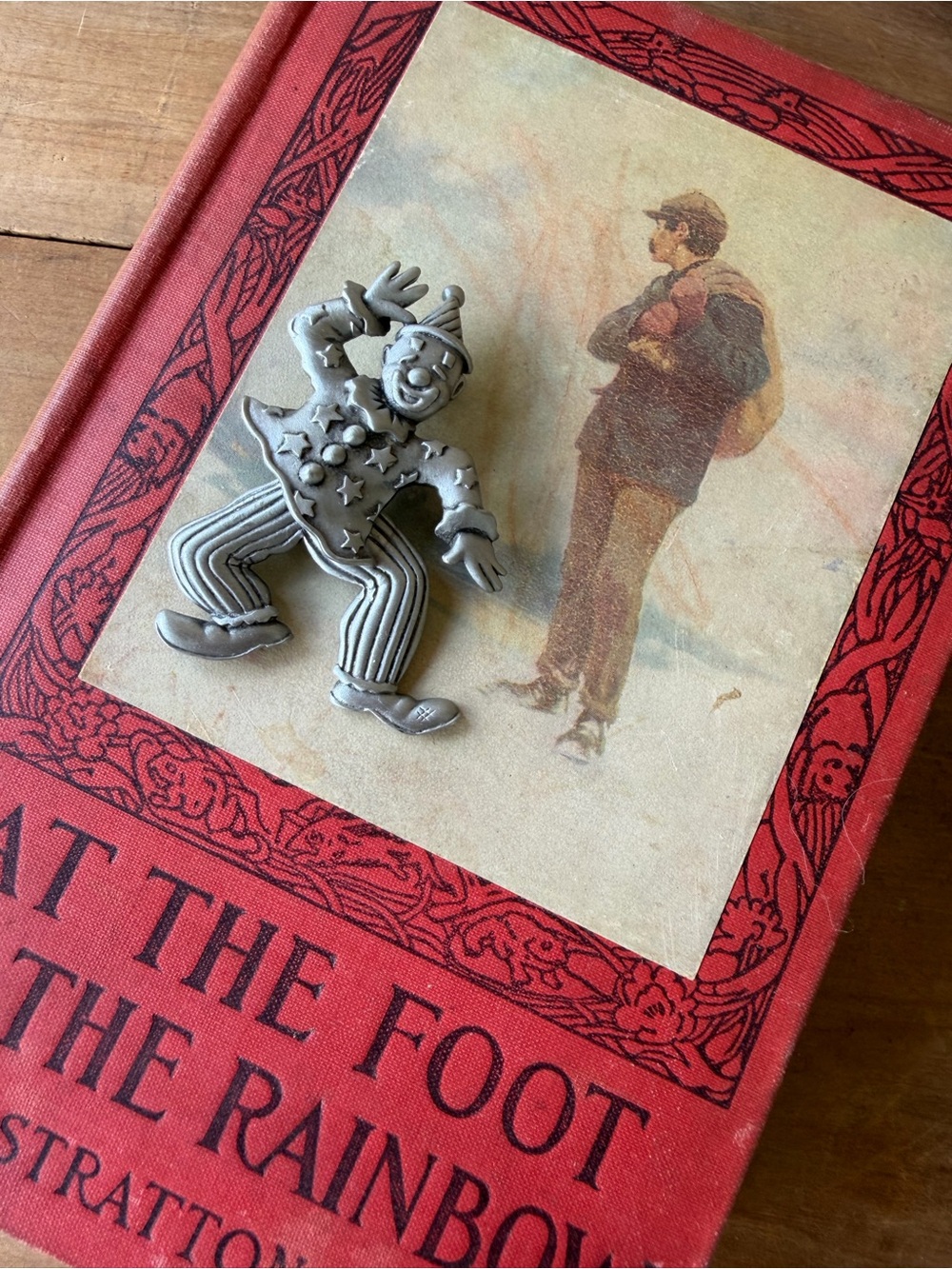 Vintage JJ Jonette Pewter Brooch Articulated Clown 3” Tall Excellent Condition!